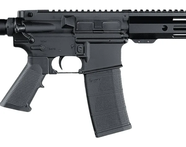 Andro Corp Industries 556103HBMPS ACI-15 Halo 5.56 NATO 30+1 10.30" Black Nitride Threaded Barrel, Black Anodized Aluminum Receiver w/Picatinny Rail, Black Polymer SBA3 Pistol Brace, A2 Grip, Ambidext