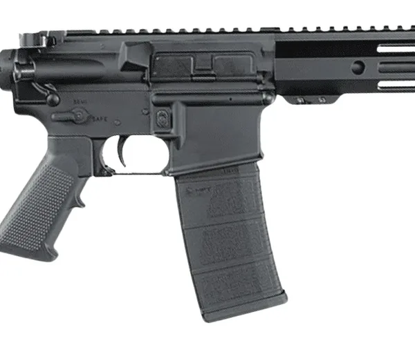 Andro Corp Industries 30010HBMPS ACI-15 Halo 300 Blackout 30+1 10" Black Nitride Threaded Barrel, Black Anodized Aluminum Receiver w/Picatinny Rail, M-LOK Handguard, Black Polymer SBA3 Pistol Brace, A