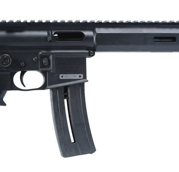 Mountain Bill Gun Lab MBGL-GOAT15-ATOM-1-HC Goat-15 Atom 22 LR 10+1 7.80" Black Oxide Threaded Barrel, Black Polymer Receiver w/Picatinny Rail, M-LOK Handguard, Black Polymer Grip