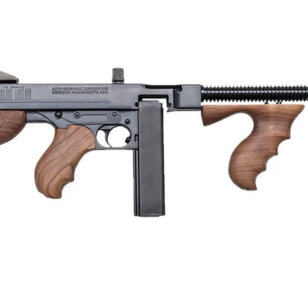 Thompson T5 1927A-1 Lightweight Deluxe 45 ACP Caliber with 16.50" Barrel, 20+1 Capacity (Stick), Blued Metal Finish, Walnut Wood Stock Grip Right Hand
