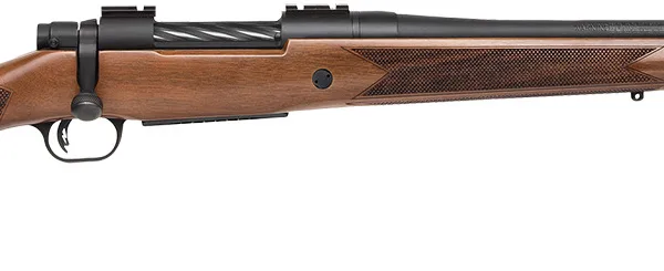 Mossberg 27890 Patriot  Full Size 30-06 Springfield 5+1 22" Matte Blued Fluted Barrel, Drilled & Tapped Matte Blued Stainless Steel Receiver, Walnut Fixed Stock, Right Hand