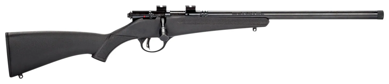 Savage Arms 13834 Rascal FLV-SR Youth 22 LR 1rd 16.12″ Matte Blued Heavy Barrel, Matte Blued Carbon Steel Receiver, Black Synthetic Stock, Right Hand