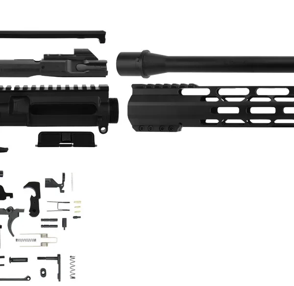 TacFire SSRK45ACPLPK AR Build Kit  Sports South Exclusive 45 ACP AR-Platform Black Nitride