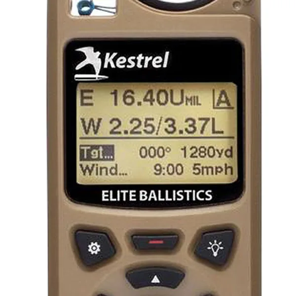 KestrelMeters 0857ALTAN 5700 Elite Weather Meter Tan AA Link Connectivity Applied Ballistics