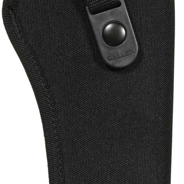 Allen 44818 Cortez  Size 18 OWB Style Black Polyester, Adjustable Strap & Belt Loop Mount Type fits 6" Barrel DA Revolver with Full Lug Right Hand