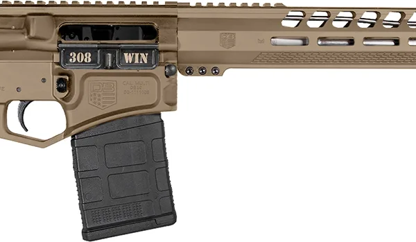 Diamondback DB1032C061 DB10  308 Win 18" 20+1 Flat Dark Earth Adjustable Magpul CTR Stock Black Magpul MOE K2 Grip with Black Gold Lower 15" M-Lok
