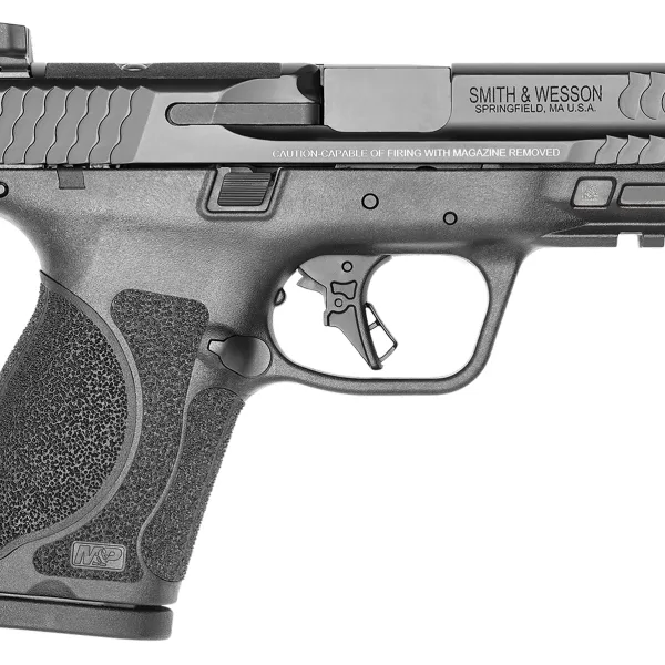 Smith & Wesson 13571 M&P M2.0 Compact 9mm Luger 15+1, 3.60" Black Armornite Stainless Steel Barrel & Optic Cut/Serrated Slide, Matte Black Polymer Frame w/Picatinny Rail