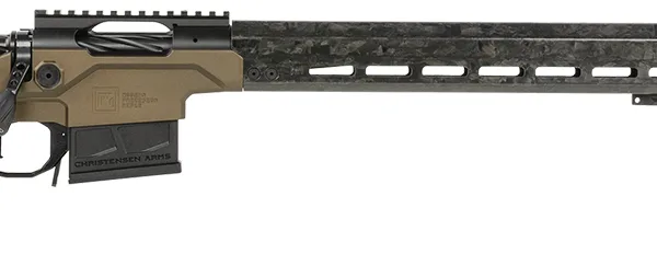 Christensen Arms 8010300900 Modern Precision  6.5 Creedmoor 22" Threaded Carbon Fiber Barrel 5+1, Black Nitride Finish, Desert Brown Anodized Folding Stock, Polymer Grip