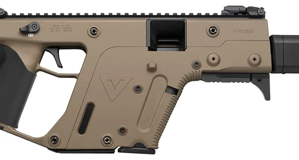 Kriss USA KV90CFD22 Vector CRB Gen2 *CA Compliant 9mm Luger 10+1 16" Black Steel Barrel, Flat Dark Earth Cerakote Polymer Receiver, Flat Dark Earth Synthetic Stock, Black California Paddle Grip