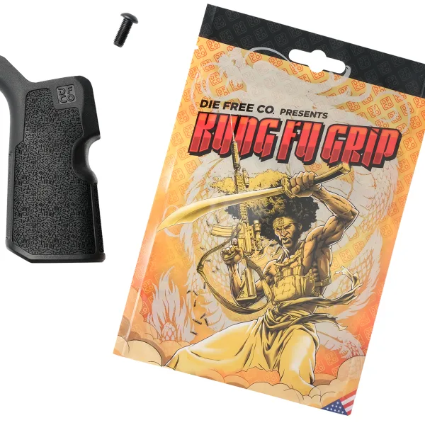 Die Free Co Llc KFGBLK Kung Fu Grip  Black Nylon Fits AR15/M4/AR10/SR25