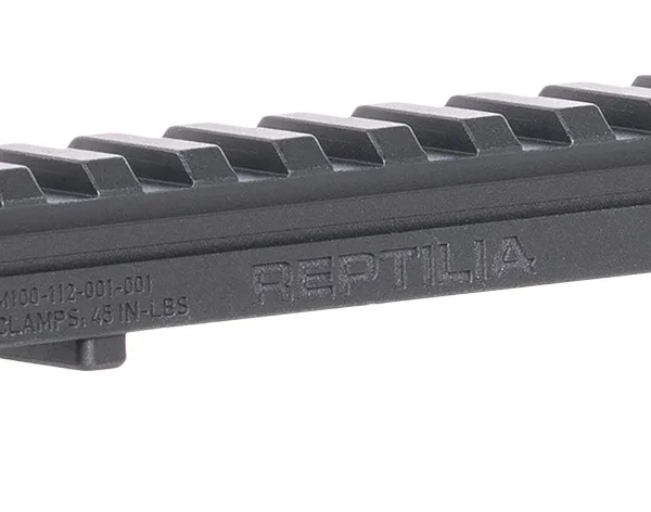 Reptilia LLC 100269 RMU Mount 12 Slot Black 7075-T6 Aluminum Mil-Spec 1913 Picatinny Rail Mount
