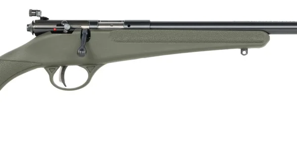 Savage Arms  Rascal F-SR 22 LR 1rd 16.13" Matte Black Single Shot Threaded Barrel,  Green Synthetic Stock, Right Hand