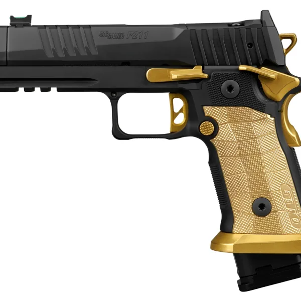 Sig Sauer 211F-9-GTO-SC P211 GTO Spectre Comp Full Size 9mm Luger 23+1 4.40" Black Bull Barrel w/MACH3D Compensator, Black Nitron Stainless Steel Optic Ready/Serrated Slide & Frame w/Picatinny Rail, C