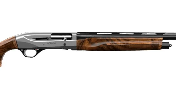 Retay USA GORGRYCON28 Gordion Upland 3" 4+1 28" Black Vent Rib Barrel, Gray Con Aluminum Alloy Receiver, Adj Shim Walnut Stock