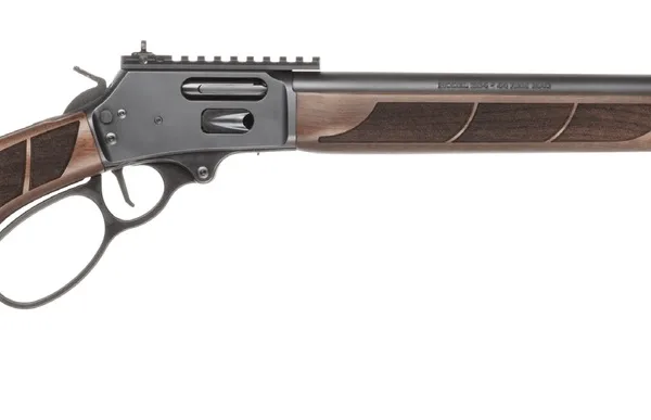Smith & Wesson 1854 1854 America 250 Limited Edition 44 Rem Mag 9+1 19.25" Black Armornite Threaded Barrel, Engraved Black Armornite Stainless Steel Receiver w/Picatinny Rail, Walnut Forearm & Fixed S