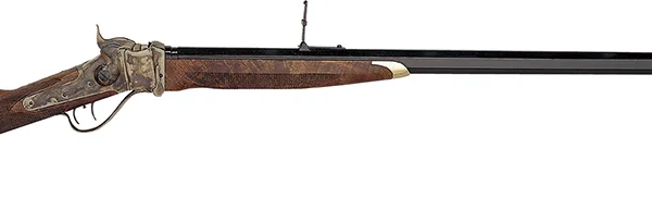 Taylors & Company 210148 1874 Sharps Down Under Sport 45-70 Gov Caliber with 1rd Capacity, 34" Blued Barrel, Color Case Hardened Metal Finish & American Walnut Stock Right Hand (Full Size)