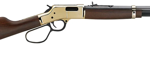 Henry H006MR41 Big Boy Carbine Full Size 41 Rem Mag 7+1 16.50" Blued Octagon Barrel, Brass Polished Brass Receiver, American Walnut Wood Stock Right Hand
