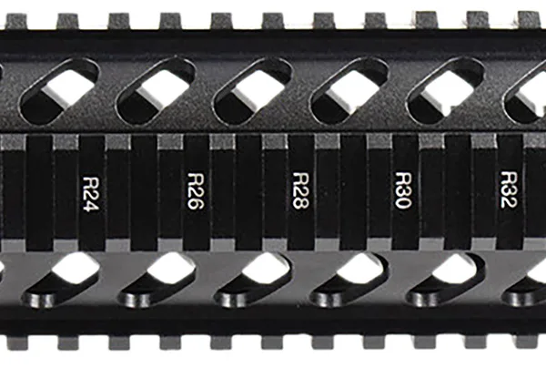 Aim Sports MT061 AR Handguard  10" Mid-Length Style Made of Aluminum with Black Anodized Finish & Quad Rail