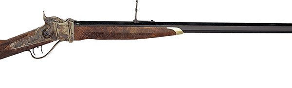 Taylors & Company 210148 1874 Sharps Down Under Sport 45-70 Gov Caliber with 1rd Capacity, 34" Blued Barrel, Color Case Hardened Metal Finish & American Walnut Stock Right Hand (Full Size)