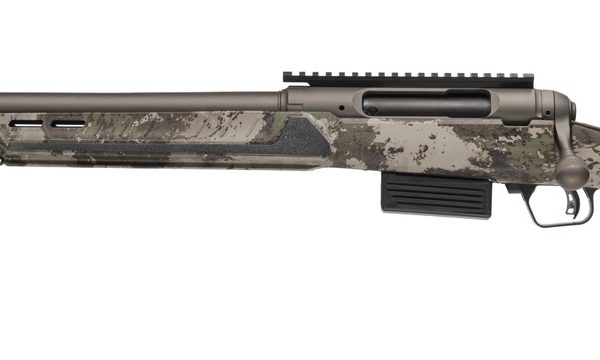 Savage Arms 32806 220 Harvester Full Size 20 Gauge Bolt 2rd 22" Slug Barrel, AccuStock w/AccuFit V2 Savage Woodland Camo Synthetic Stock, Left Hand